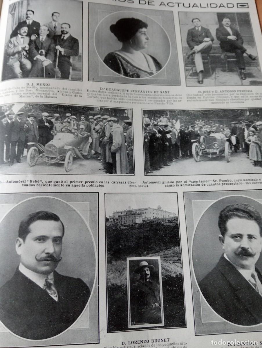 Coleccionismo de Revistas y Peri&oacute;dicos: REVISTA ENTERA A&Ntilde;O 1914 PILOTO DE CARRERAS POMBO EN BILBAO ODONTOLOGO PANICELLO MONTALEGRE CARTUJA