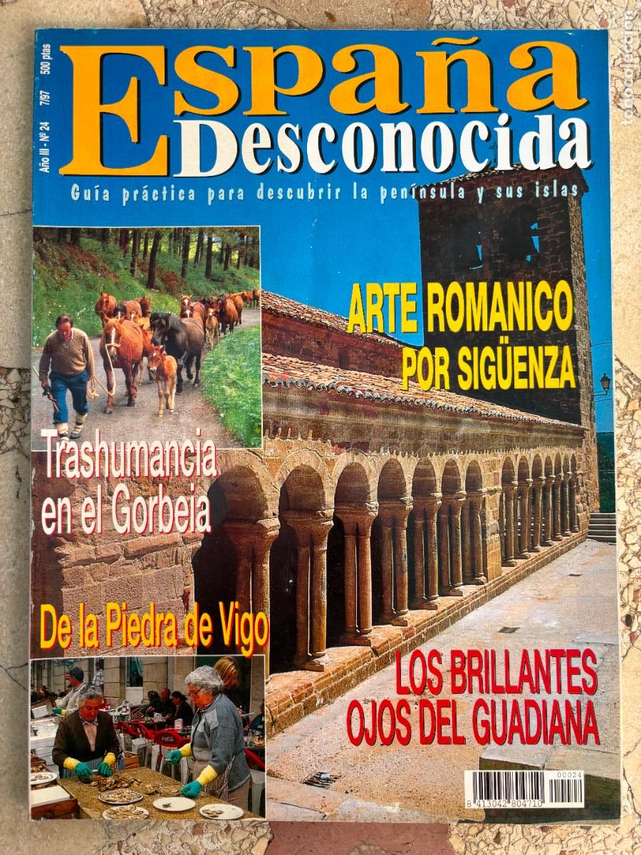 Coleccionismo de Revistas y Peri&oacute;dicos: ESPA&Ntilde;A DESCONOCIDA N&ordm; 24. sig&uuml;enza. guadiana. piedra de vigo. transhumancia en el gorbeia.