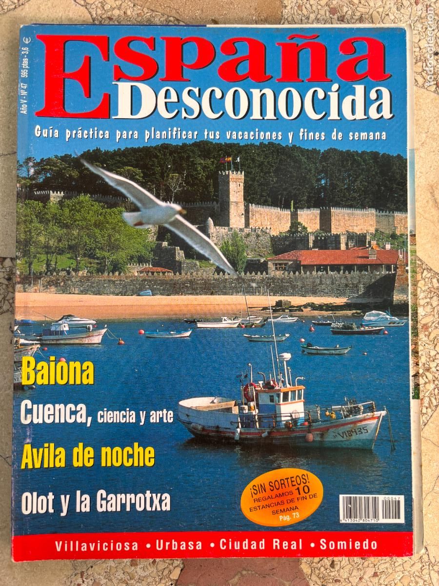 Coleccionismo de Revistas y Peri&oacute;dicos: ESPA&Ntilde;A DESCONOCIDA N&ordm; 47. BAIONA. CUENCA. AVILA DE NOCHE. OLOT Y LA GARROTXA. VILLAVICIOSA.