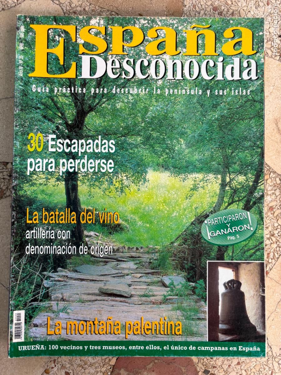 Coleccionismo de Revistas y Peri&oacute;dicos: ESPA&Ntilde;A DESCONOCIDA N&ordm; 35. URUE&Ntilde;A. BATALLA DEL VINO. MONTA&Ntilde;A PALENTINA. VITORIA GASTEIZ.