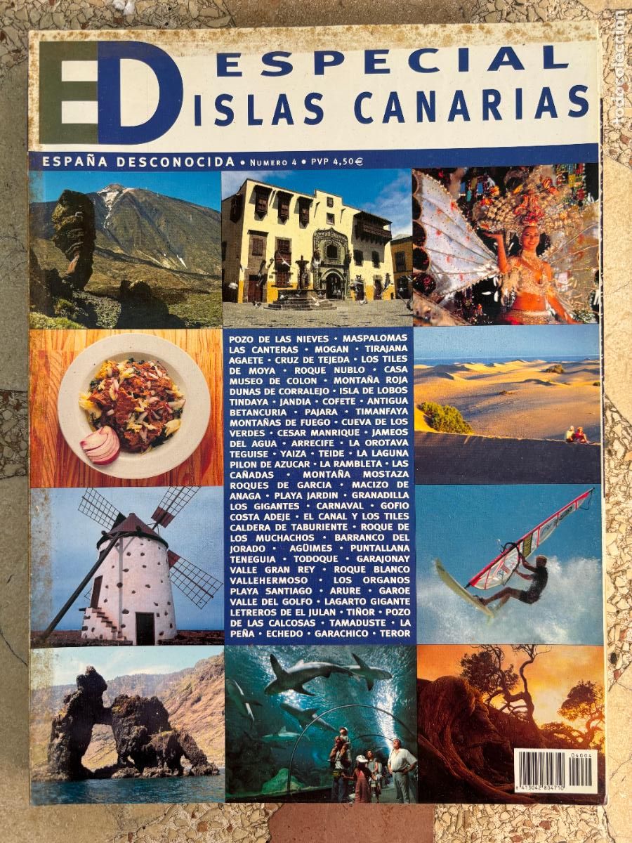 Coleccionismo de Revistas y Peri&oacute;dicos: ESPA&Ntilde;A DESCONOCIDA N&ordm; 4. ESPECIAL ISLAS CANARIAS. POZO DE LAS NIEVES. MASPALOMAS. ARURE.