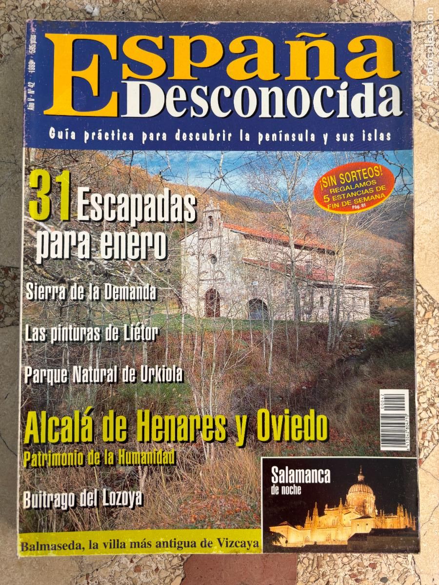 Coleccionismo de Revistas y Peri&oacute;dicos: ESPA&Ntilde;A DESCONOCIDA N&ordm; 42. ALCAL&Aacute; DE HENARES Y OVIEDO. SIERRA DE LA DEMANDA. PARQUE DE URKIOLA.