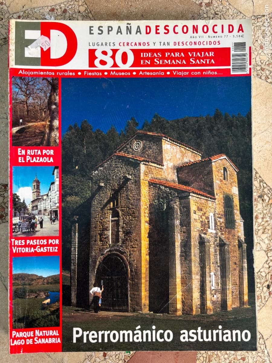Coleccionismo de Revistas y Peri&oacute;dicos: ESPA&Ntilde;A DESCONOCIDA N&ordm; 77. PREROM&Aacute;NICO ASTURIANO. VITORIA-GASTEIZ. LAGO DE SANABRIA. PLAZAOLA.