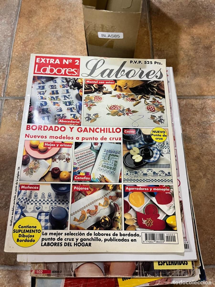 Sammeln von Zeitschriften und Zeitungen: BLAS85 Revista Extra n&ordm; 2 Labores &ndash; Bordado y ganchillo, nuevos modelos a punto de cruz.