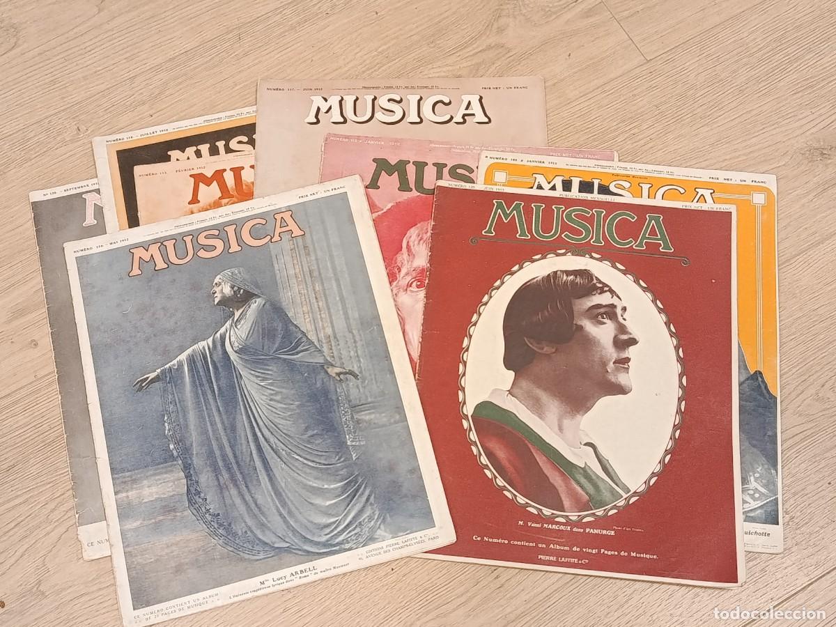 Sammeln von Zeitschriften und Zeitungen: Lote 4 Revistas MUSICA (Francia, 1911-1913) - Especial Massenet, Lilli Lehmann, Lucy Arbell. Otros.