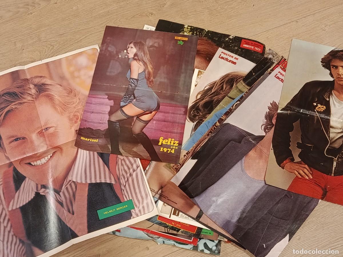 Coleccionismo de Revistas y Peri&oacute;dicos: Lote 170 P&oacute;sters Originales A&ntilde;os 70-80 - Revistas Lecturas, Semana, Diez Minutos - Cine, M&uacute;sica y TV