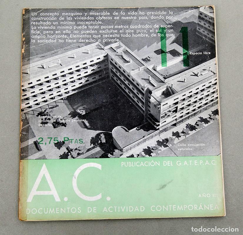 Collectionnisme de Revues et Journaux: AC - REVISTA N&ordm; 11 - GATEPAC - 1933 - DOCUMENTOS DE ACTIVIDAD CONTEMPORANEA