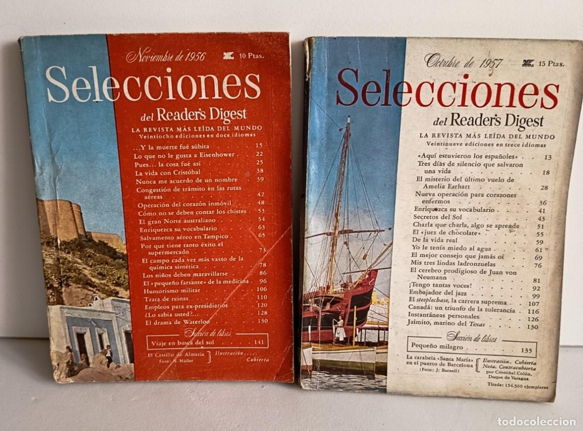 Coleccionismo de Revistas y Peri&oacute;dicos: LOTE 2 revistas Selecciones Readers Digest A&ntilde;os '50