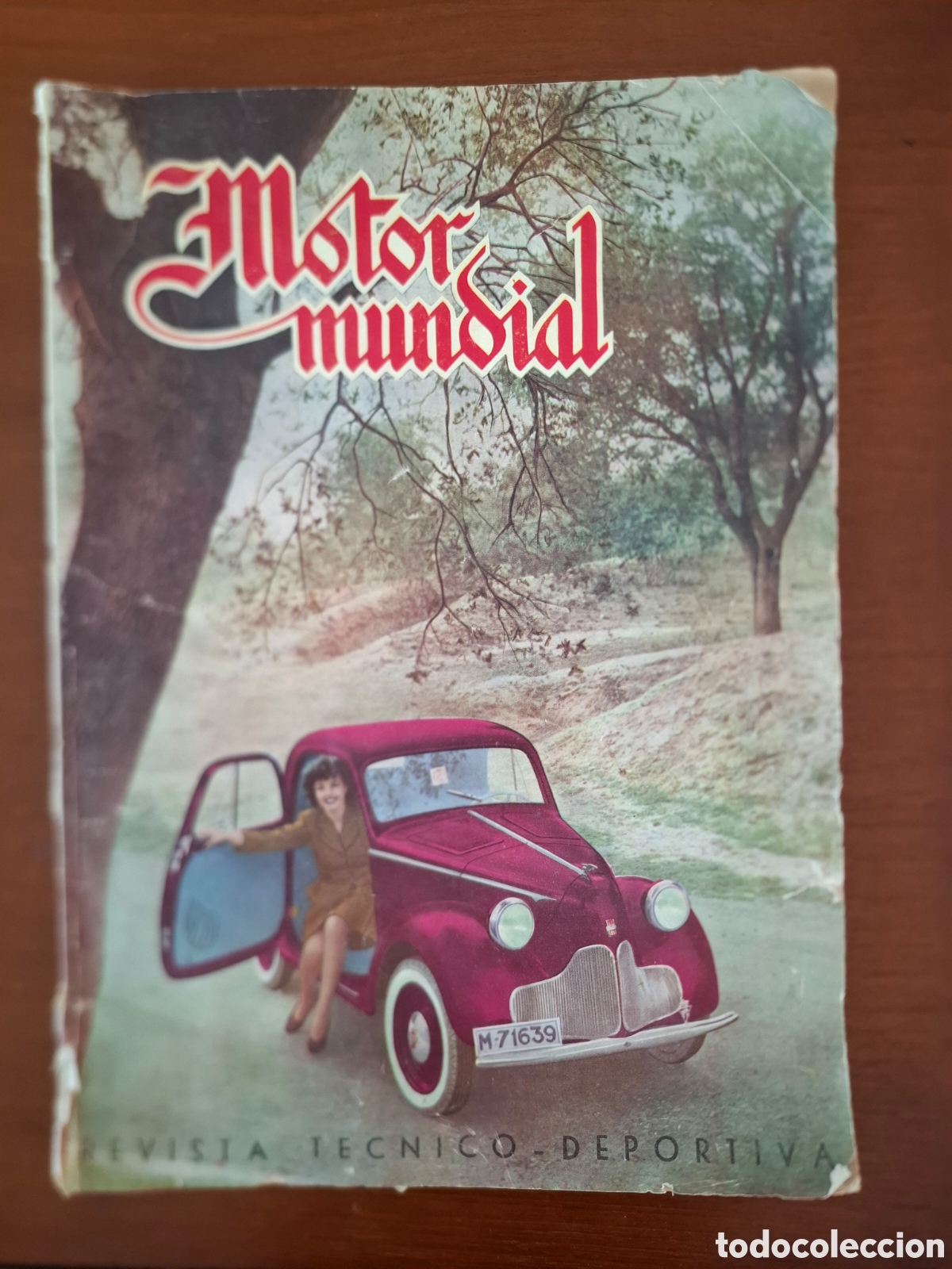 Coleccionismo de Revistas y Peri&oacute;dicos: Motor mundial - revista t&eacute;cnico deporriva - 1946