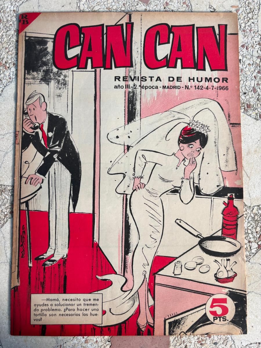 Coleccionismo de Revistas y Peri&oacute;dicos: CAN CAN REVISTA DE HUMOR. A&Ntilde;O III 2&ordf; &Eacute;POCA N&ordm; 143. 4/7/1966.