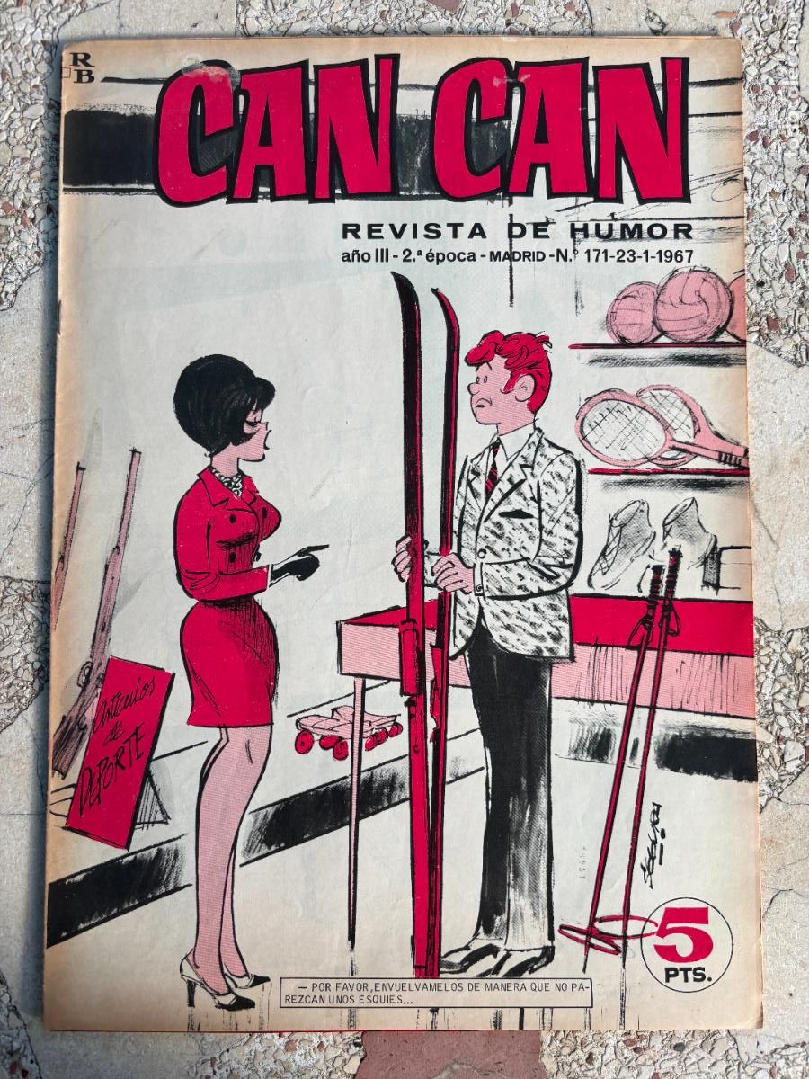 Coleccionismo de Revistas y Peri&oacute;dicos: CAN CAN REVISTA DE HUMOR. A&Ntilde;O III 2&ordf; &Eacute;POCA N&ordm; 171. 21/01/1967.