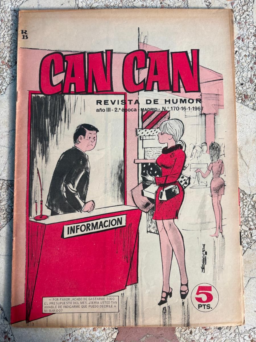 Coleccionismo de Revistas y Peri&oacute;dicos: CAN CAN REVISTA DE HUMOR. A&Ntilde;O III 2&ordf; &Eacute;POCA N&ordm; 170. 16/01/1967.