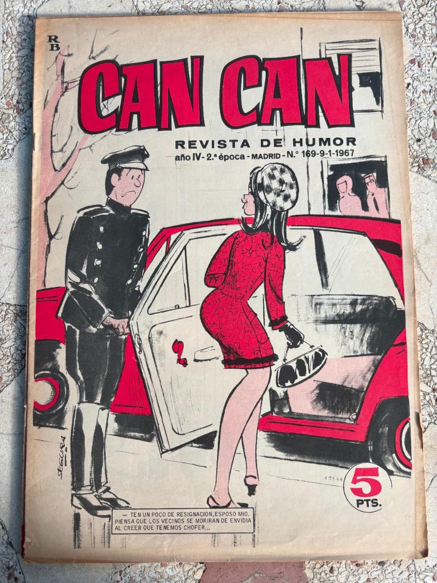 Coleccionismo de Revistas y Peri&oacute;dicos: CAN CAN REVISTA DE HUMOR. A&Ntilde;O III 2&ordf; &Eacute;POCA N&ordm; 169. 9/01/1967.