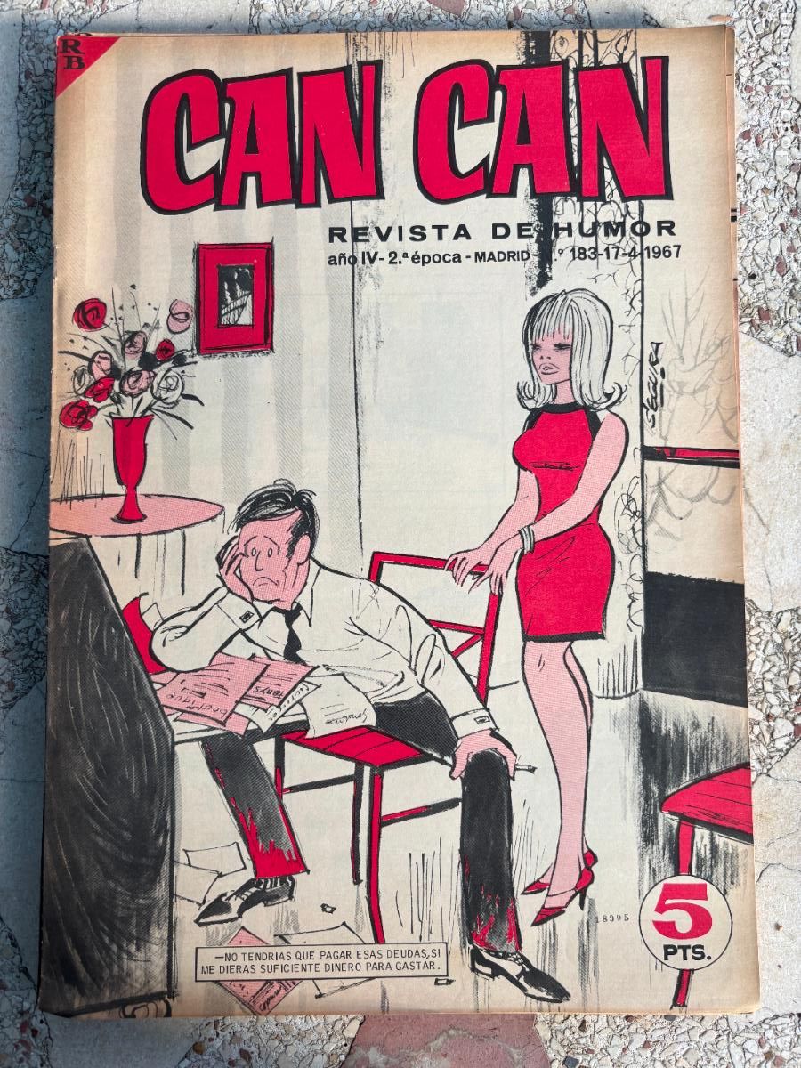 Colecionismo de Revistas e Jornais: CAN CAN REVISTA DE HUMOR. A&Ntilde;O III 2&ordf; &Eacute;POCA N&ordm; 183. 17/04/1967.