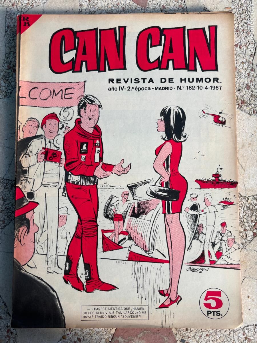 Colecionismo de Revistas e Jornais: CAN CAN REVISTA DE HUMOR. A&Ntilde;O III 2&ordf; &Eacute;POCA N&ordm; 182. 10/04/1967.