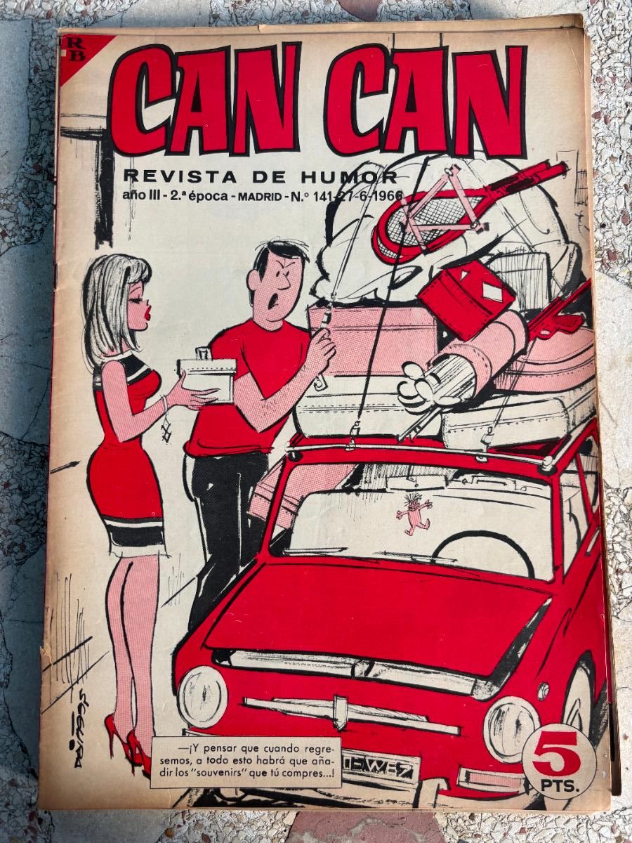 Colecionismo de Revistas e Jornais: CAN CAN REVISTA DE HUMOR. A&Ntilde;O III 2&ordf; &Eacute;POCA N&ordm; 141. 27/06/1966.