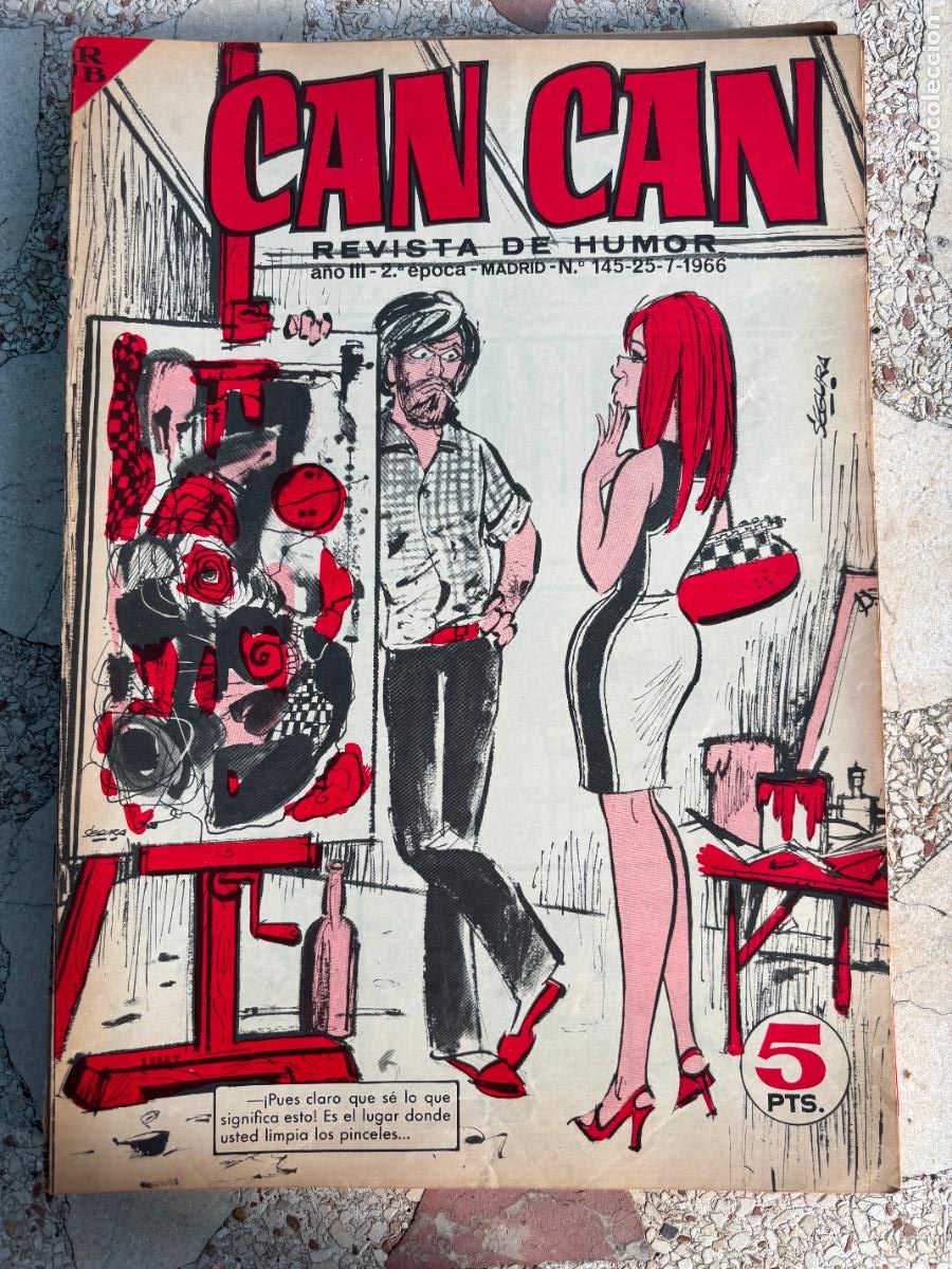 Collezionismo di Riviste e Giornali: CAN CAN REVISTA DE HUMOR. A&Ntilde;O III 2&ordf; &Eacute;POCA N&ordm; 145. 25/07/1966.
