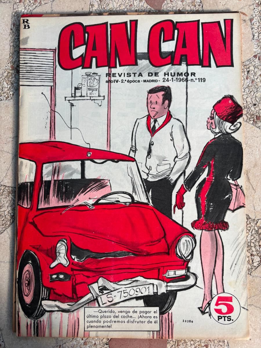 Coleccionismo de Revistas y Peri&oacute;dicos: CAN CAN REVISTA DE HUMOR. A&Ntilde;O III 2&ordf; &Eacute;POCA N&ordm; 119. 24/01/1966.