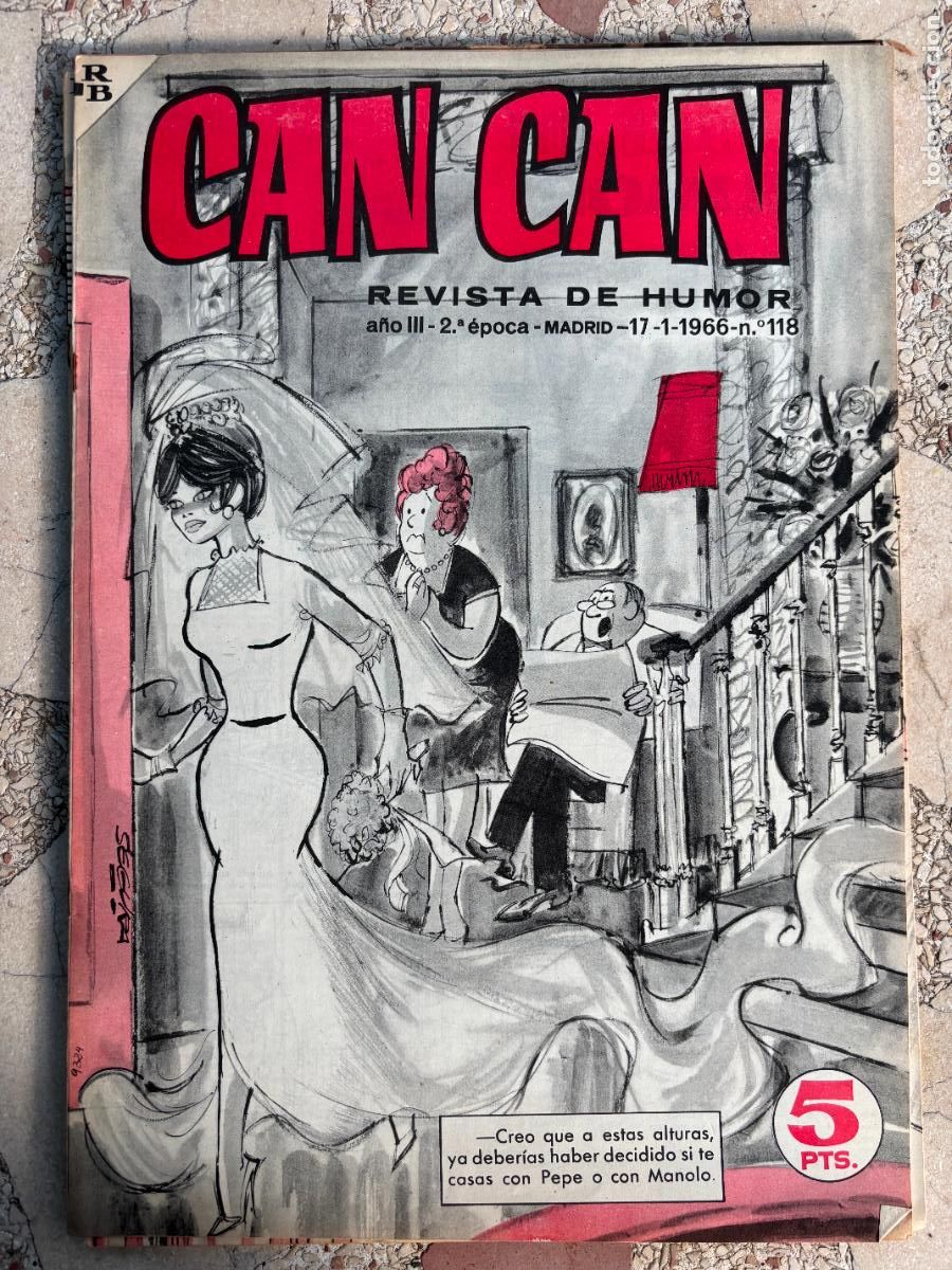 Coleccionismo de Revistas y Peri&oacute;dicos: CAN CAN REVISTA DE HUMOR. A&Ntilde;O III 2&ordf; &Eacute;POCA N&ordm; 118. 17/01/1966.