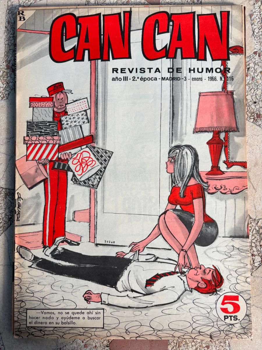 Coleccionismo de Revistas y Peri&oacute;dicos: CAN CAN REVISTA DE HUMOR. A&Ntilde;O III 2&ordf; &Eacute;POCA N&ordm; 116. 03/01/1966.