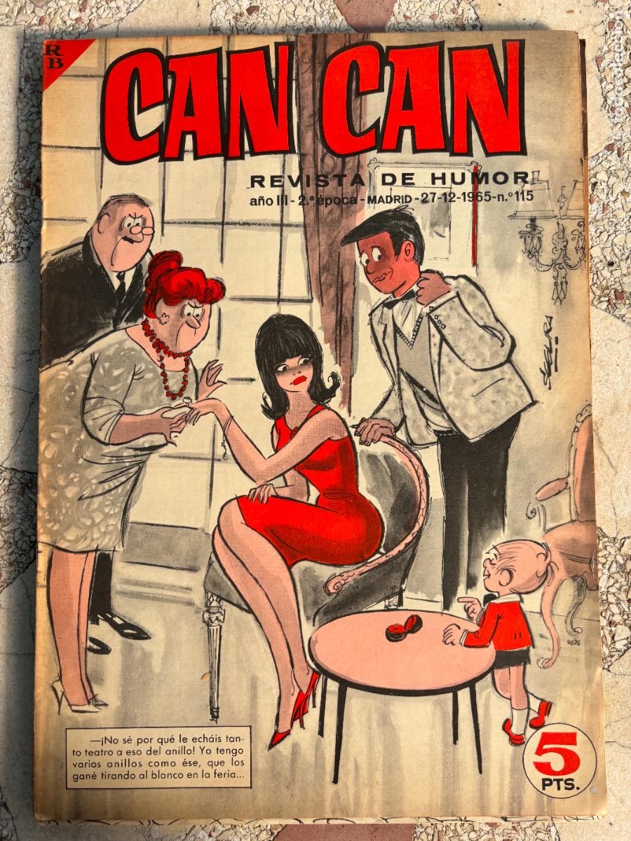 Collezionismo di Riviste e Giornali: CAN CAN REVISTA DE HUMOR. A&Ntilde;O III 2&ordf; &Eacute;POCA N&ordm; 115. 27/12/1965.