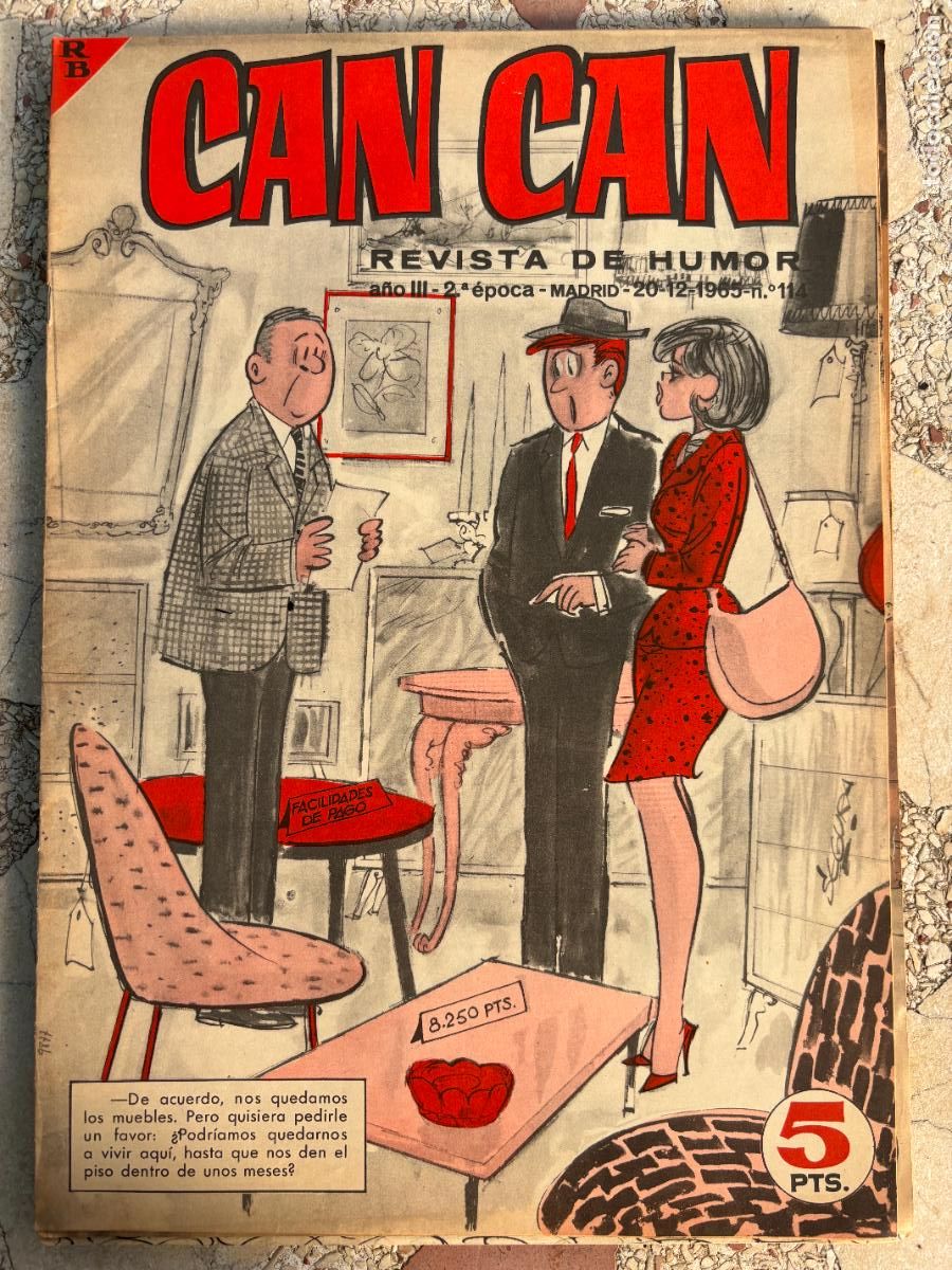 Collezionismo di Riviste e Giornali: CAN CAN REVISTA DE HUMOR. A&Ntilde;O III 2&ordf; &Eacute;POCA N&ordm; 114. 20/12/1965.