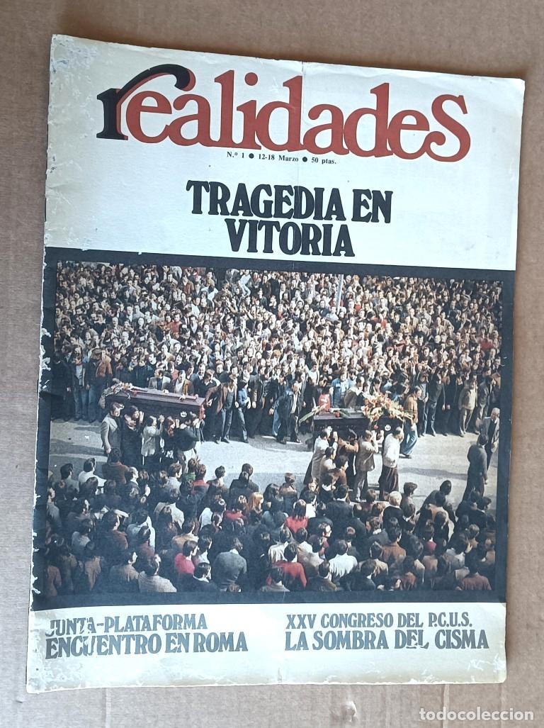Coleccionismo de Revistas y Peri&oacute;dicos: REALIDADES tragedia en Vitoria n&ordm; 1 &ndash; 12 18 de marzo 1976