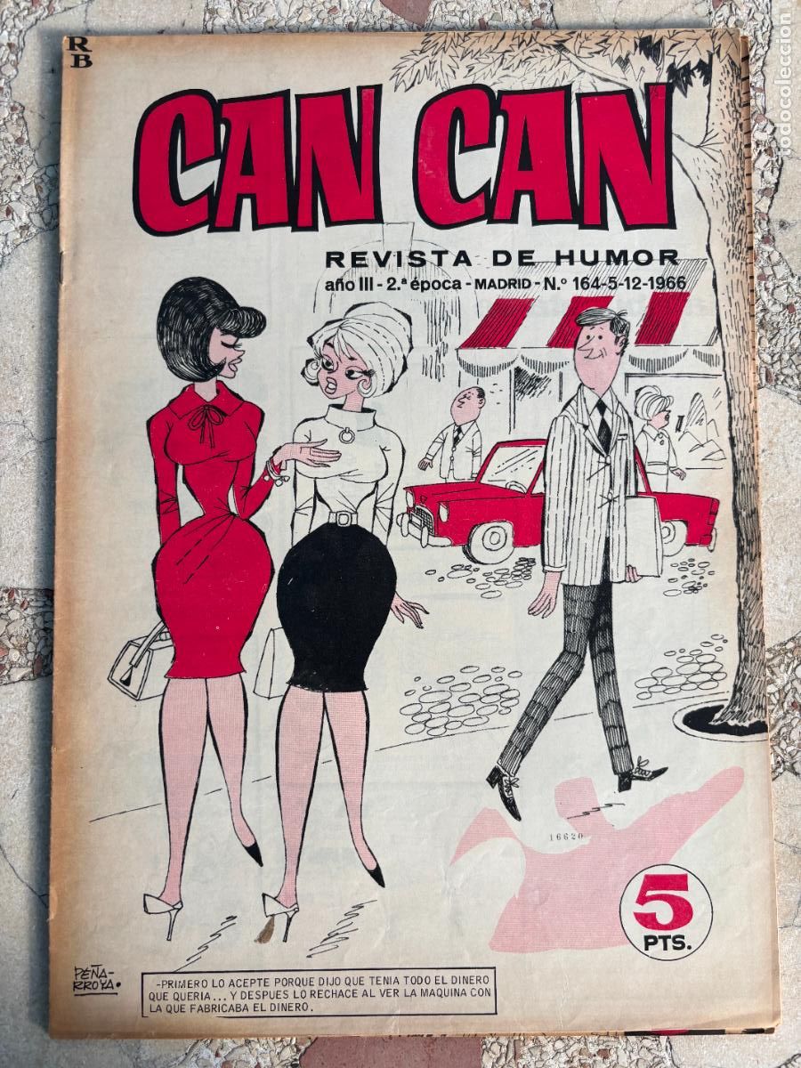 Collezionismo di Riviste e Giornali: CAN CAN REVISTA DE HUMOR. A&Ntilde;O III 2&ordf; &Eacute;POCA N&ordm; 164. 05/12/1966.