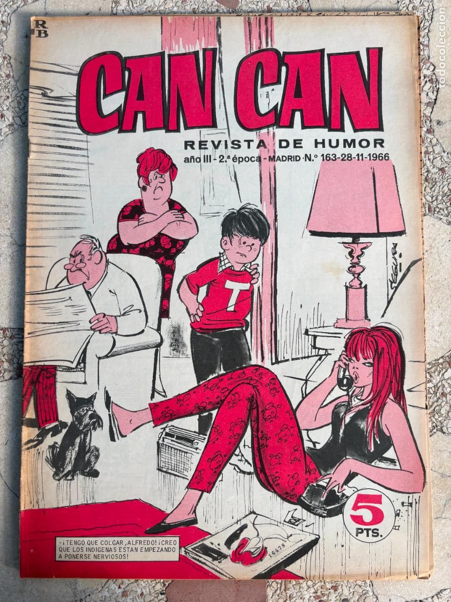 Collezionismo di Riviste e Giornali: CAN CAN REVISTA DE HUMOR. A&Ntilde;O III 2&ordf; &Eacute;POCA N&ordm; 163. 28/11/1966.