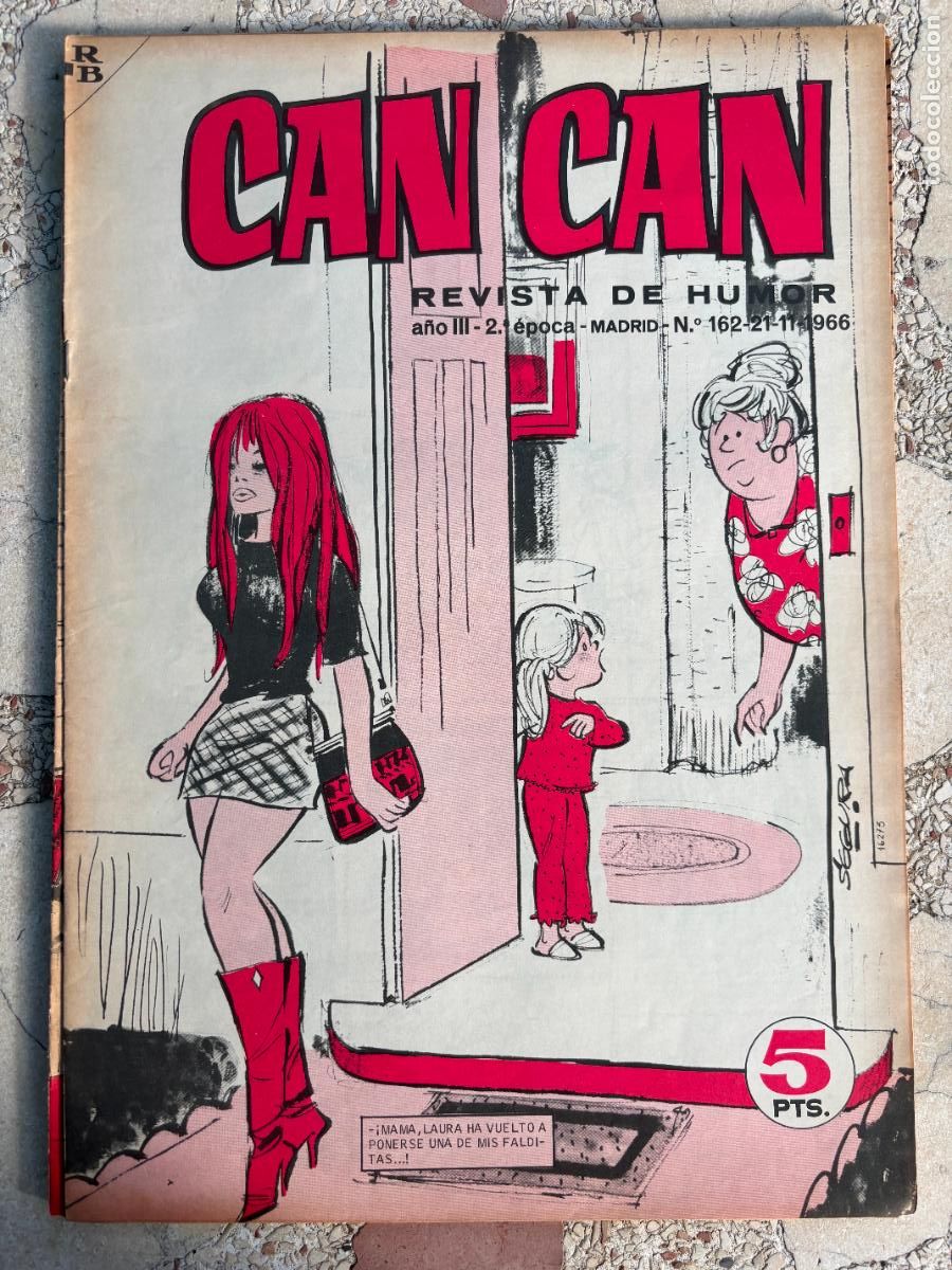 Collezionismo di Riviste e Giornali: CAN CAN REVISTA DE HUMOR. A&Ntilde;O III 2&ordf; &Eacute;POCA N&ordm; 162. 21/11/1966.