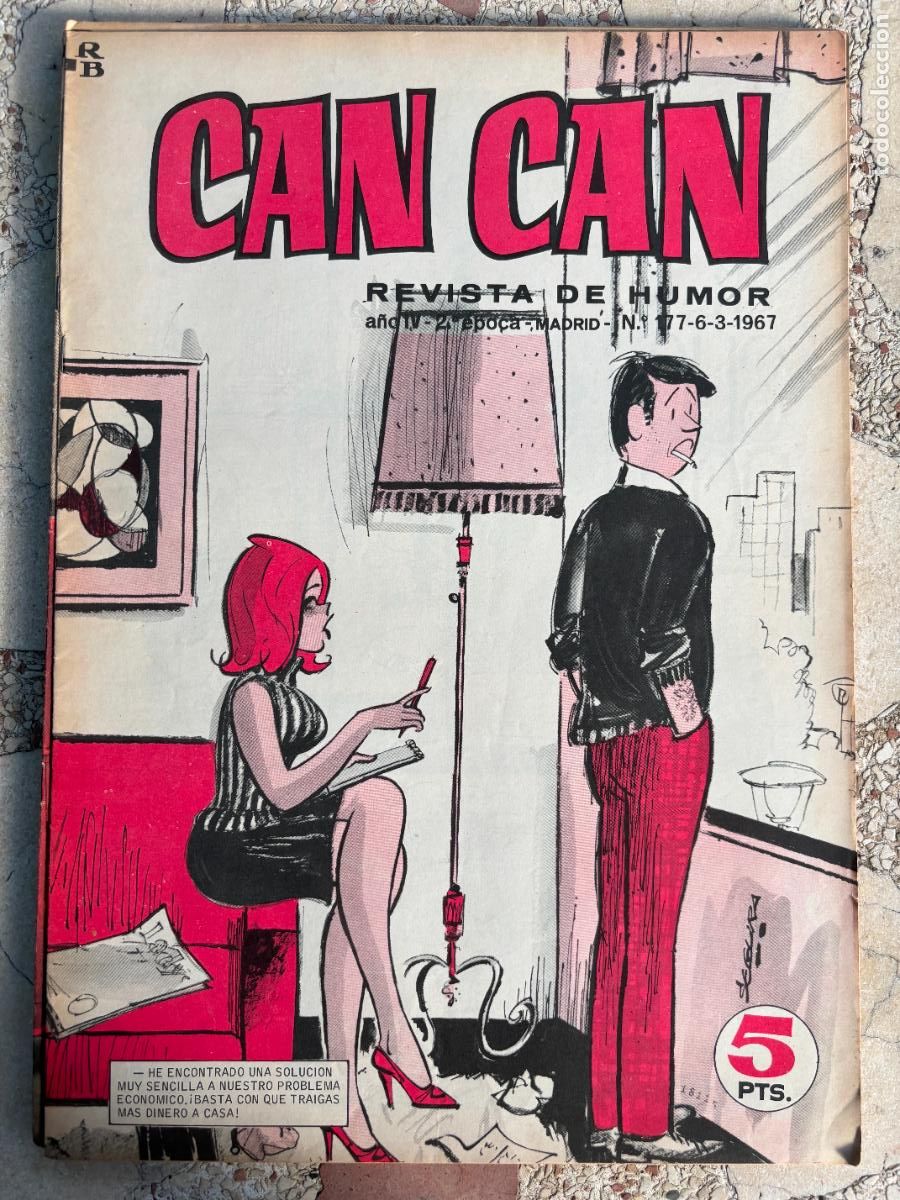 Collezionismo di Riviste e Giornali: CAN CAN REVISTA DE HUMOR. A&Ntilde;O III 2&ordf; &Eacute;POCA N&ordm; 177. 06/03/1967.