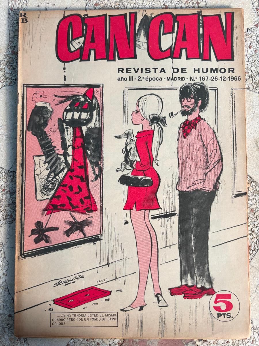 Coleccionismo de Revistas y Peri&oacute;dicos: CAN CAN REVISTA DE HUMOR. A&Ntilde;O III 2&ordf; &Eacute;POCA N&ordm; 167. 26/12/1966.