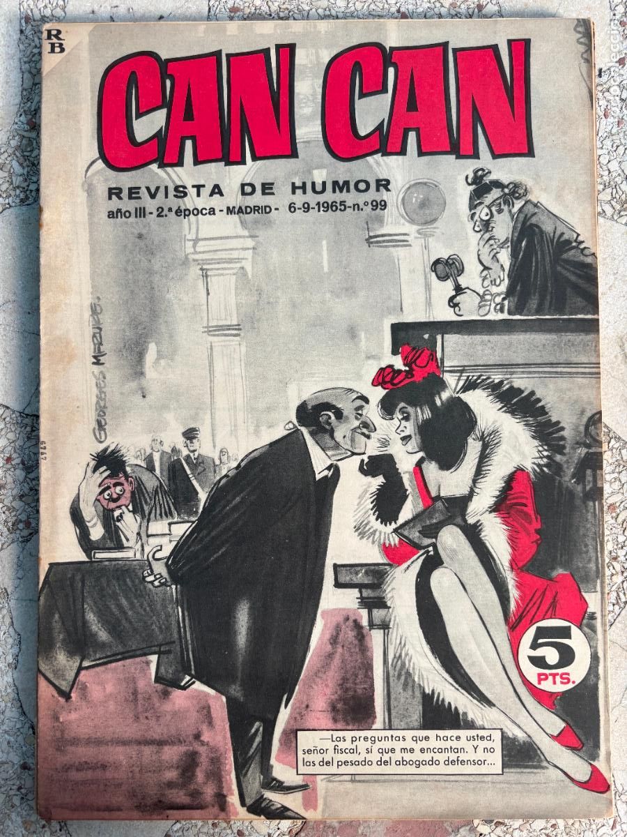 Coleccionismo de Revistas y Peri&oacute;dicos: CAN CAN REVISTA DE HUMOR. A&Ntilde;O III 2&ordf; &Eacute;POCA N&ordm; 99. 06/09/1965.
