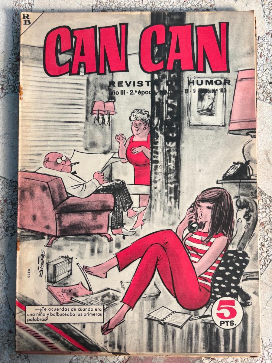Coleccionismo de Revistas y Peri&oacute;dicos: CAN CAN REVISTA DE HUMOR. A&Ntilde;O III 2&ordf; &Eacute;POCA N&ordm; 100. 13/09/1965.