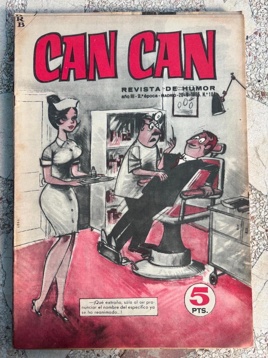 Collectionnisme de Revues et Journaux: CAN CAN REVISTA DE HUMOR. A&Ntilde;O III 2&ordf; &Eacute;POCA N&ordm; 101. 20/09/1965.