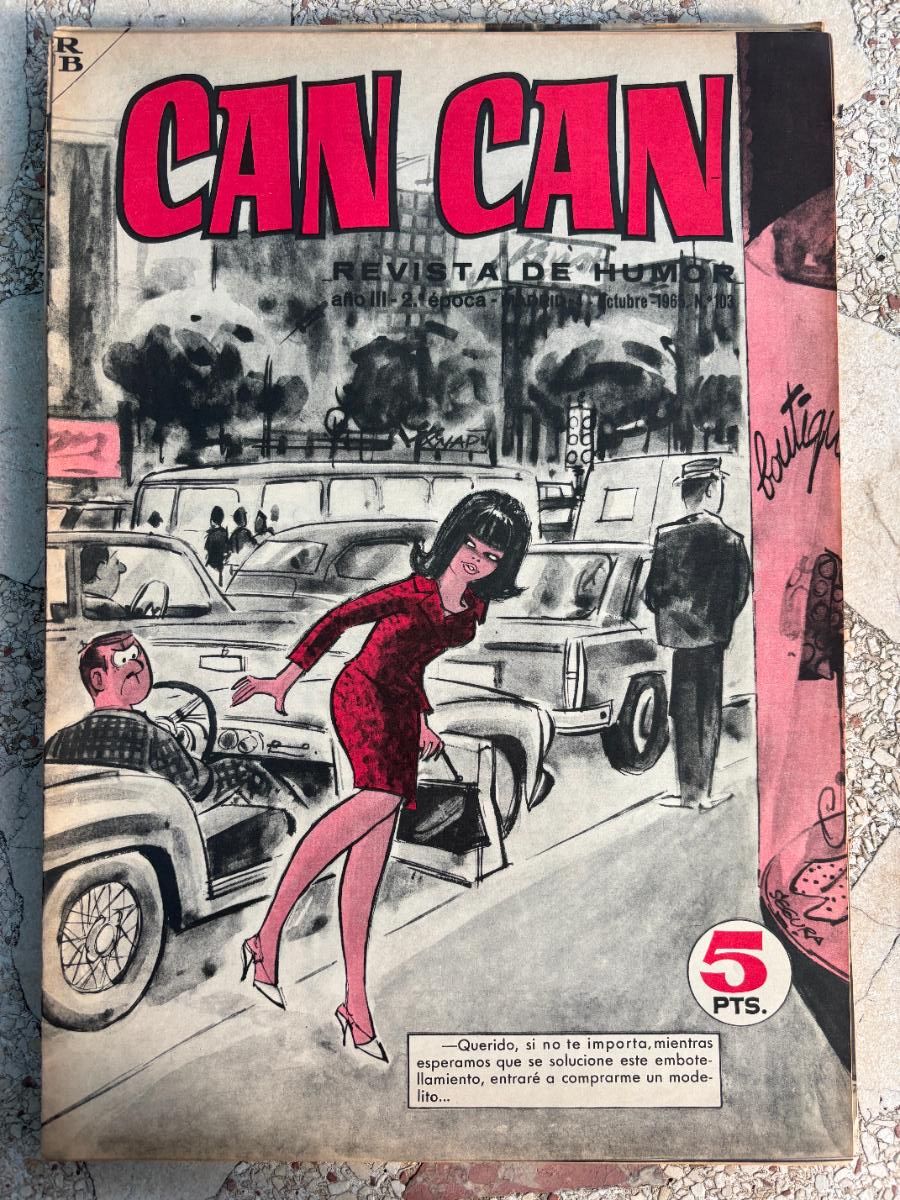 Collectionnisme de Revues et Journaux: CAN CAN REVISTA DE HUMOR. A&Ntilde;O III 2&ordf; &Eacute;POCA N&ordm; 103. 04/10/1965.