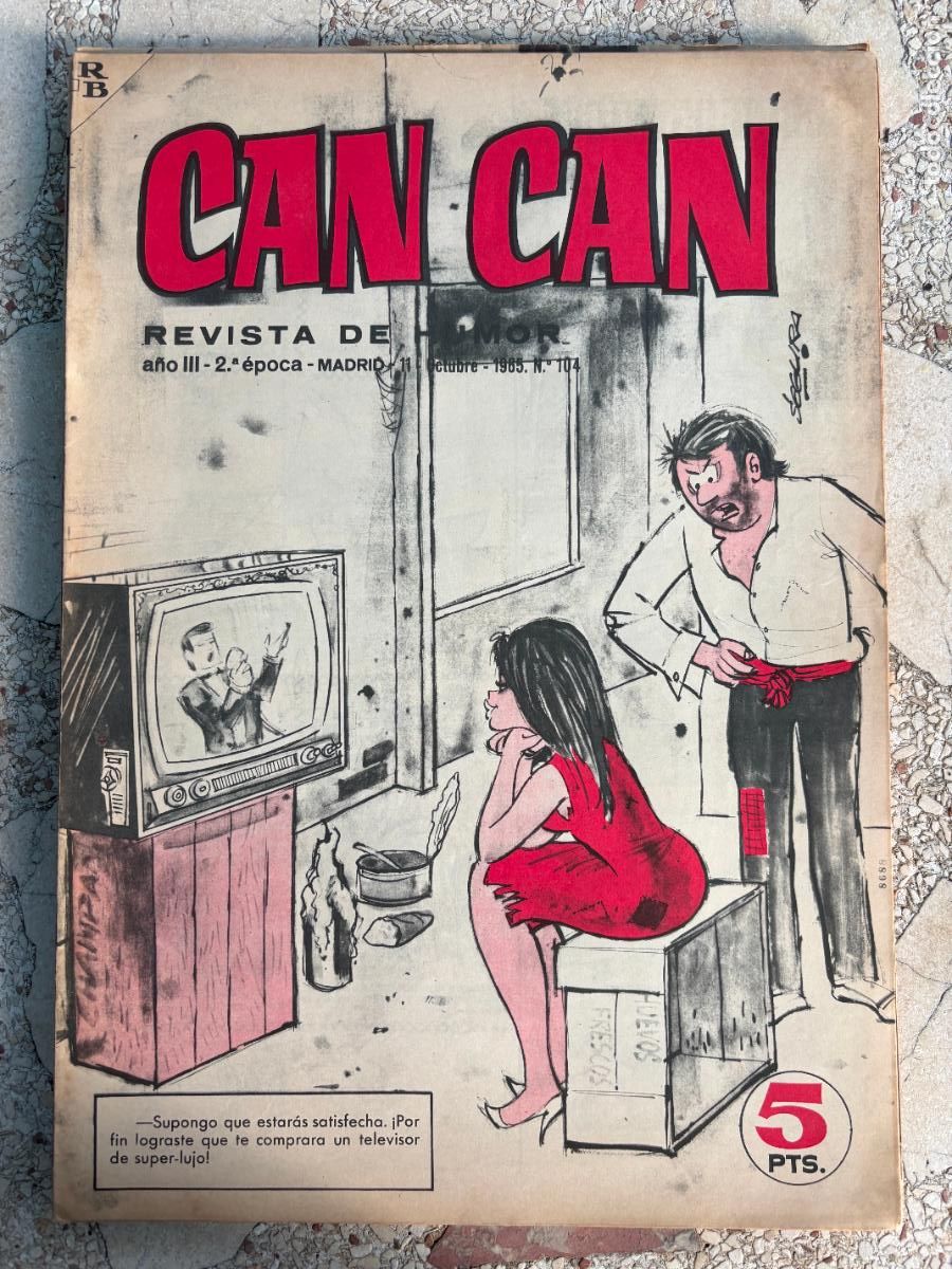 Collectionnisme de Revues et Journaux: CAN CAN REVISTA DE HUMOR. A&Ntilde;O III 2&ordf; &Eacute;POCA N&ordm; 104. 11/10/1965.