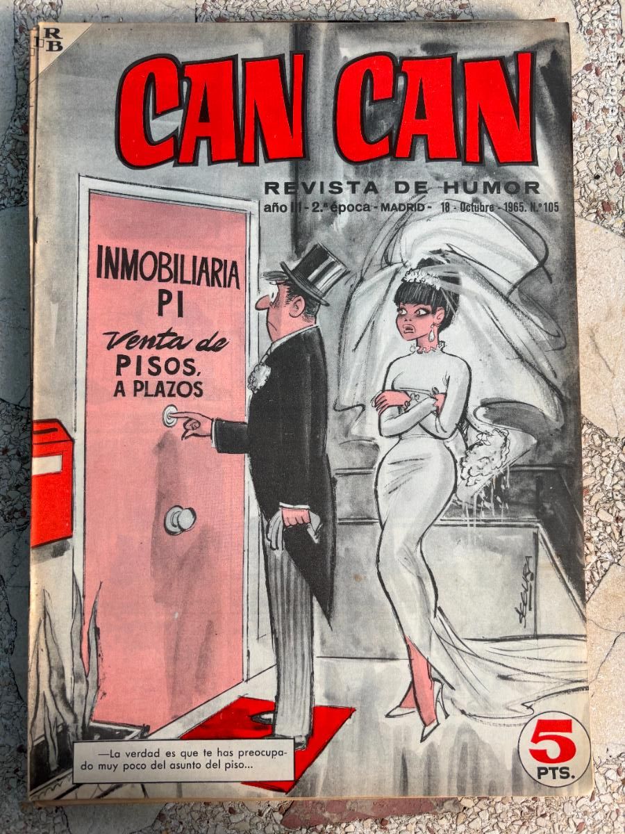 Collectionnisme de Revues et Journaux: CAN CAN REVISTA DE HUMOR. A&Ntilde;O III 2&ordf; &Eacute;POCA N&ordm; 105. 18/10/1965.