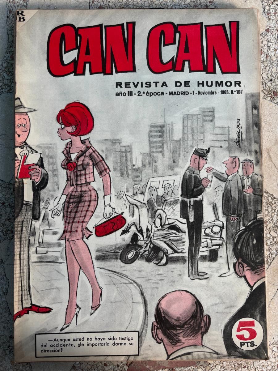 Coleccionismo de Revistas y Peri&oacute;dicos: CAN CAN REVISTA DE HUMOR. A&Ntilde;O III 2&ordf; &Eacute;POCA N&ordm; 107. 01/11/1965.
