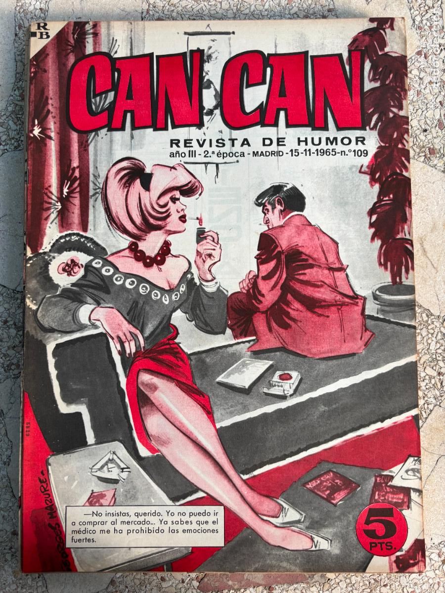 Coleccionismo de Revistas y Peri&oacute;dicos: CAN CAN REVISTA DE HUMOR. A&Ntilde;O III 2&ordf; &Eacute;POCA N&ordm; 109. 15/11/1965.