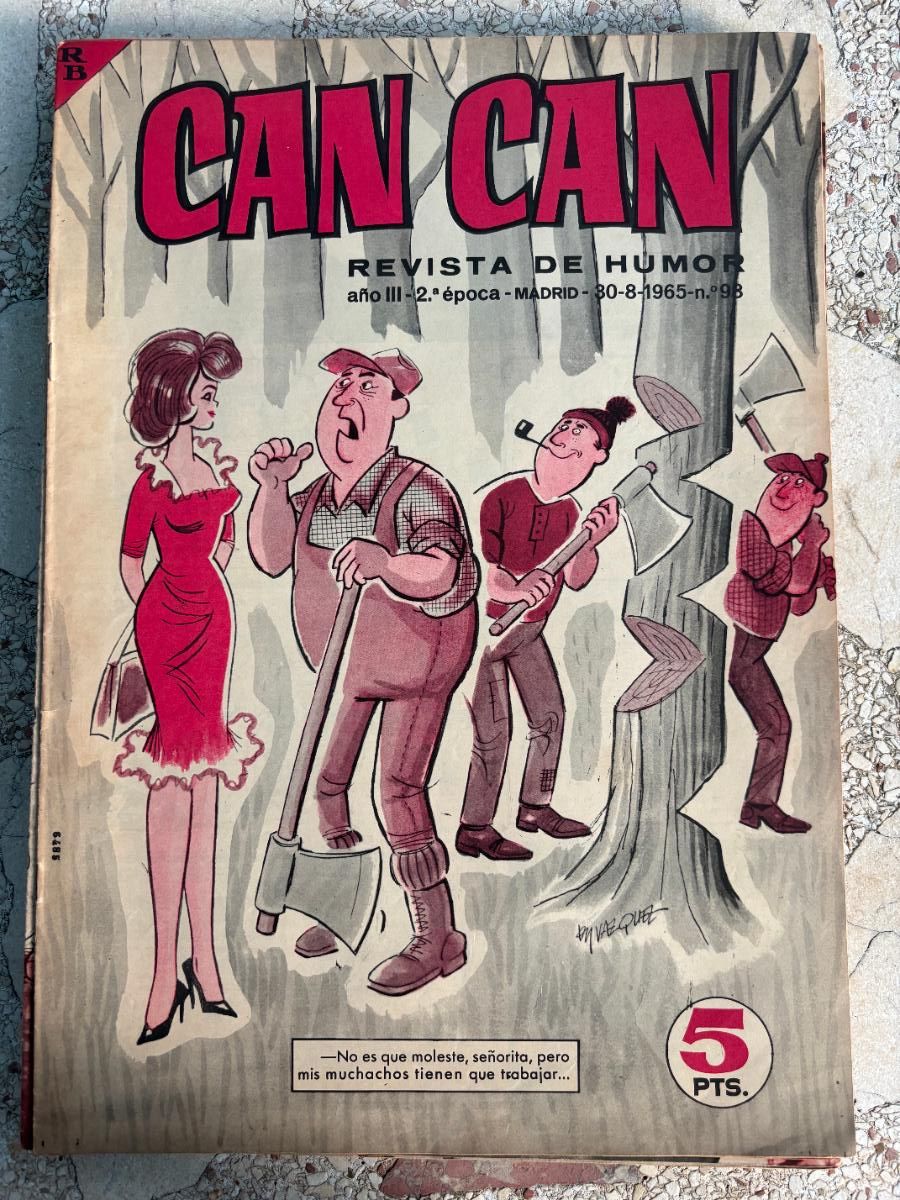 Coleccionismo de Revistas y Peri&oacute;dicos: CAN CAN REVISTA DE HUMOR. A&Ntilde;O III 2&ordf; &Eacute;POCA N&ordm; 98. 30/08/1965.