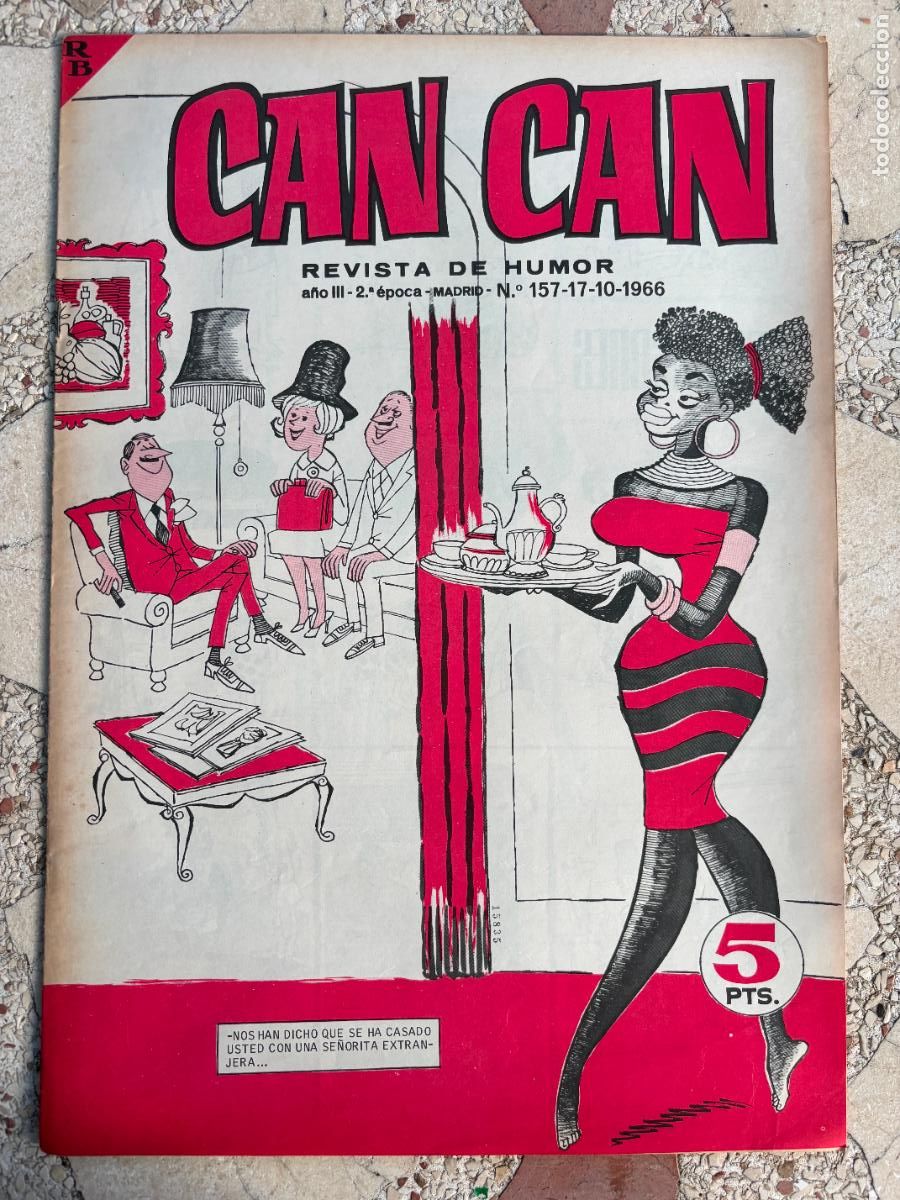 Coleccionismo de Revistas y Peri&oacute;dicos: CAN CAN REVISTA DE HUMOR. A&Ntilde;O III 2&ordf; &Eacute;POCA N&ordm; 157. 17/10/1966.