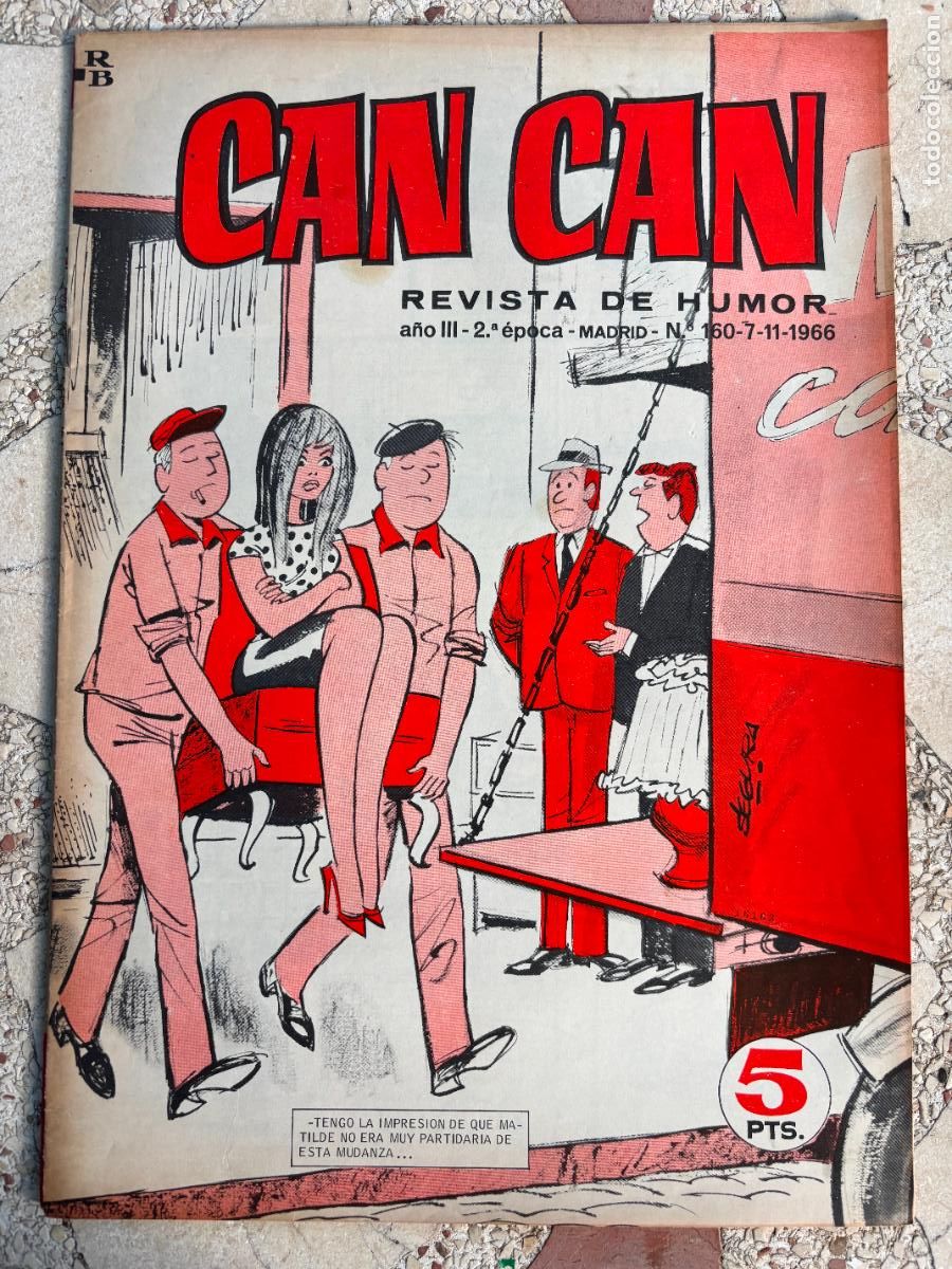 Coleccionismo de Revistas y Peri&oacute;dicos: CAN CAN REVISTA DE HUMOR. A&Ntilde;O III 2&ordf; &Eacute;POCA N&ordm; 160. 7/11/1966.