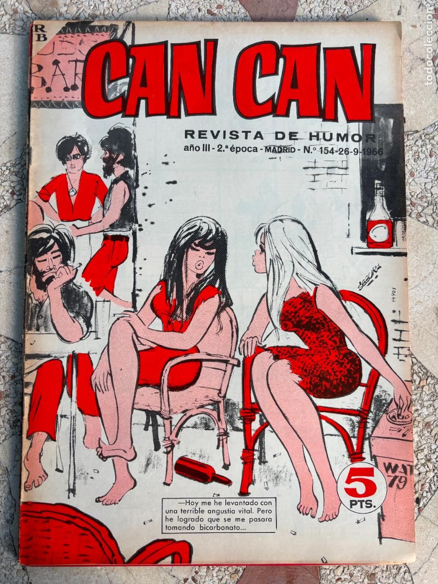 Coleccionismo de Revistas y Peri&oacute;dicos: CAN CAN REVISTA DE HUMOR. A&Ntilde;O III 2&ordf; &Eacute;POCA N&ordm; 154. 26/09/1966.