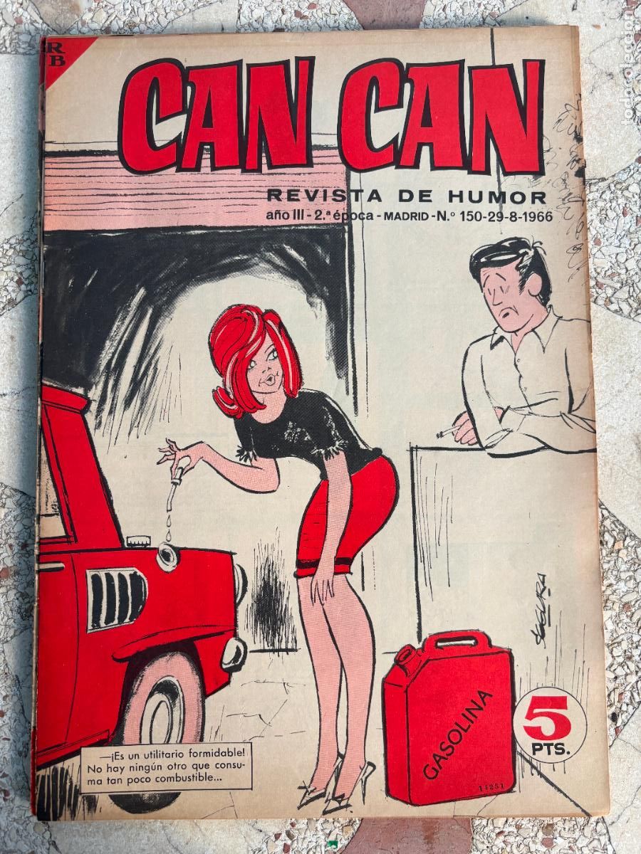 Coleccionismo de Revistas y Peri&oacute;dicos: CAN CAN REVISTA DE HUMOR. A&Ntilde;O III 2&ordf; &Eacute;POCA N&ordm; 150. 29/08/1966.