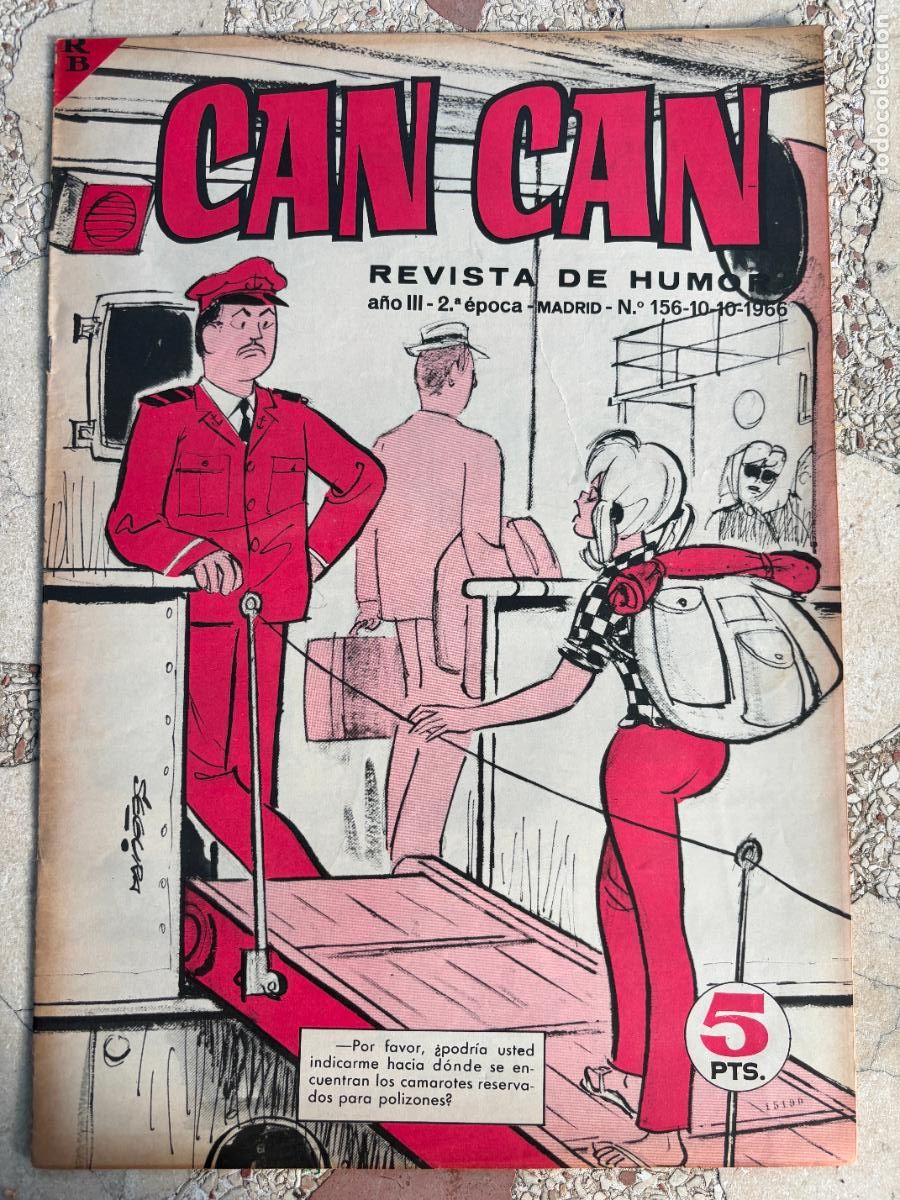 Coleccionismo de Revistas y Peri&oacute;dicos: CAN CAN REVISTA DE HUMOR. A&Ntilde;O III 2&ordf; &Eacute;POCA N&ordm; 156. 10/10/1966.