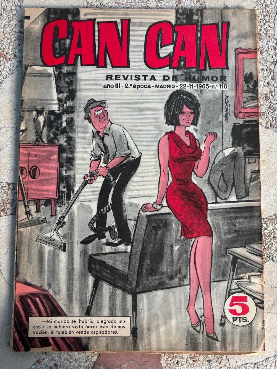 Coleccionismo de Revistas y Peri&oacute;dicos: CAN CAN REVISTA DE HUMOR. A&Ntilde;O III 2&ordf; &Eacute;POCA N&ordm; 110. 22/11/1966.