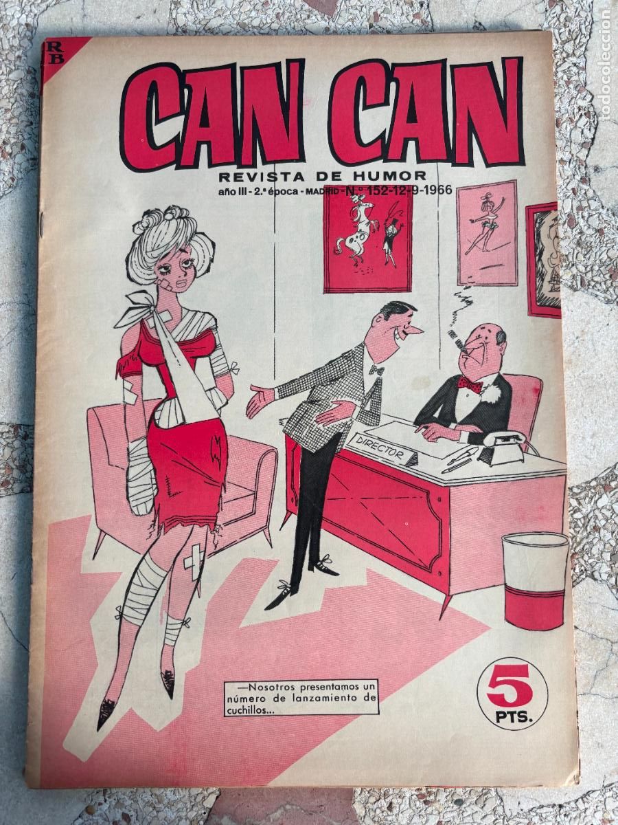 Coleccionismo de Revistas y Peri&oacute;dicos: CAN CAN REVISTA DE HUMOR. A&Ntilde;O III 2&ordf; &Eacute;POCA N&ordm; 152. 12/09/1966.