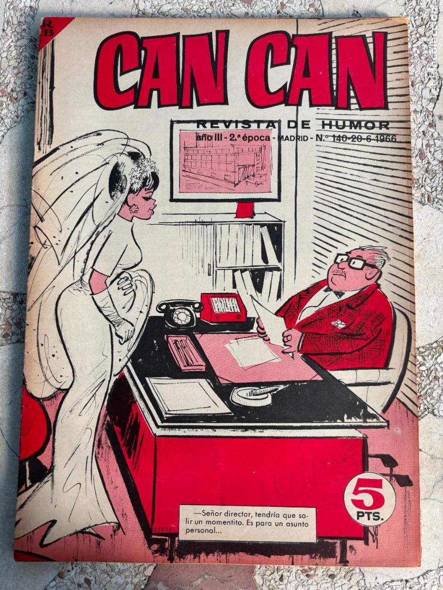 Coleccionismo de Revistas y Peri&oacute;dicos: CAN CAN REVISTA DE HUMOR. A&Ntilde;O III 2&ordf; &Eacute;POCA N&ordm; 140. 20/06/1966.