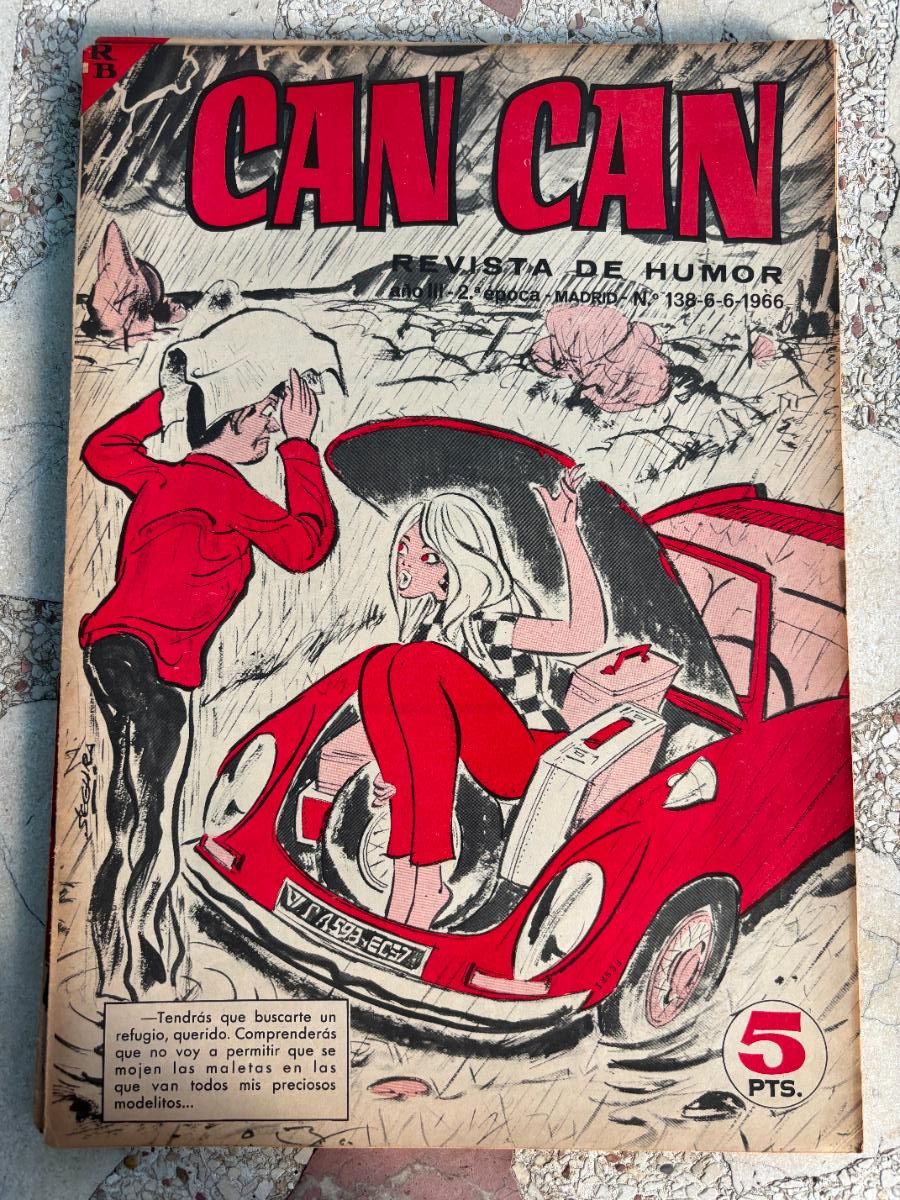 Colecionismo de Revistas e Jornais: CAN CAN REVISTA DE HUMOR. A&Ntilde;O III 2&ordf; &Eacute;POCA N&ordm; 138. 06/06/1966.